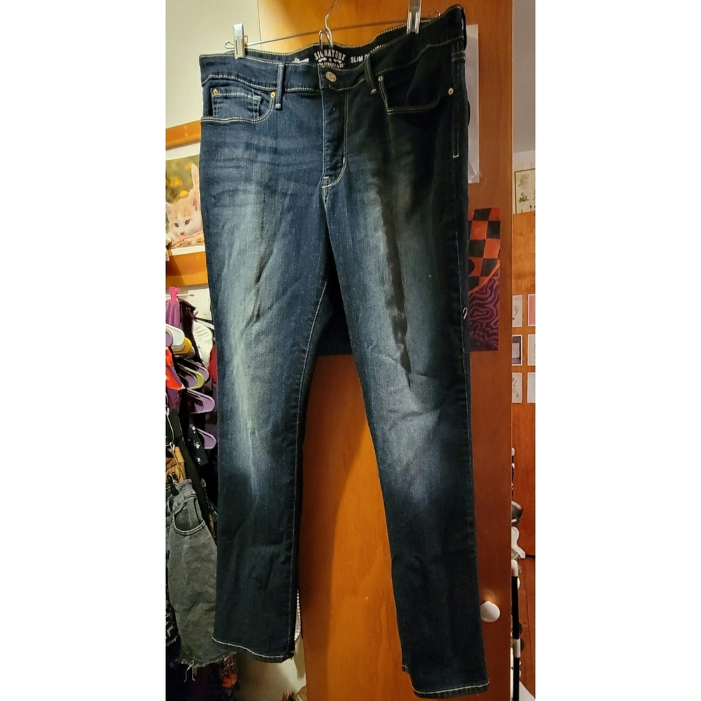 Levi's Darkwash Totally Shaping Slim Straight